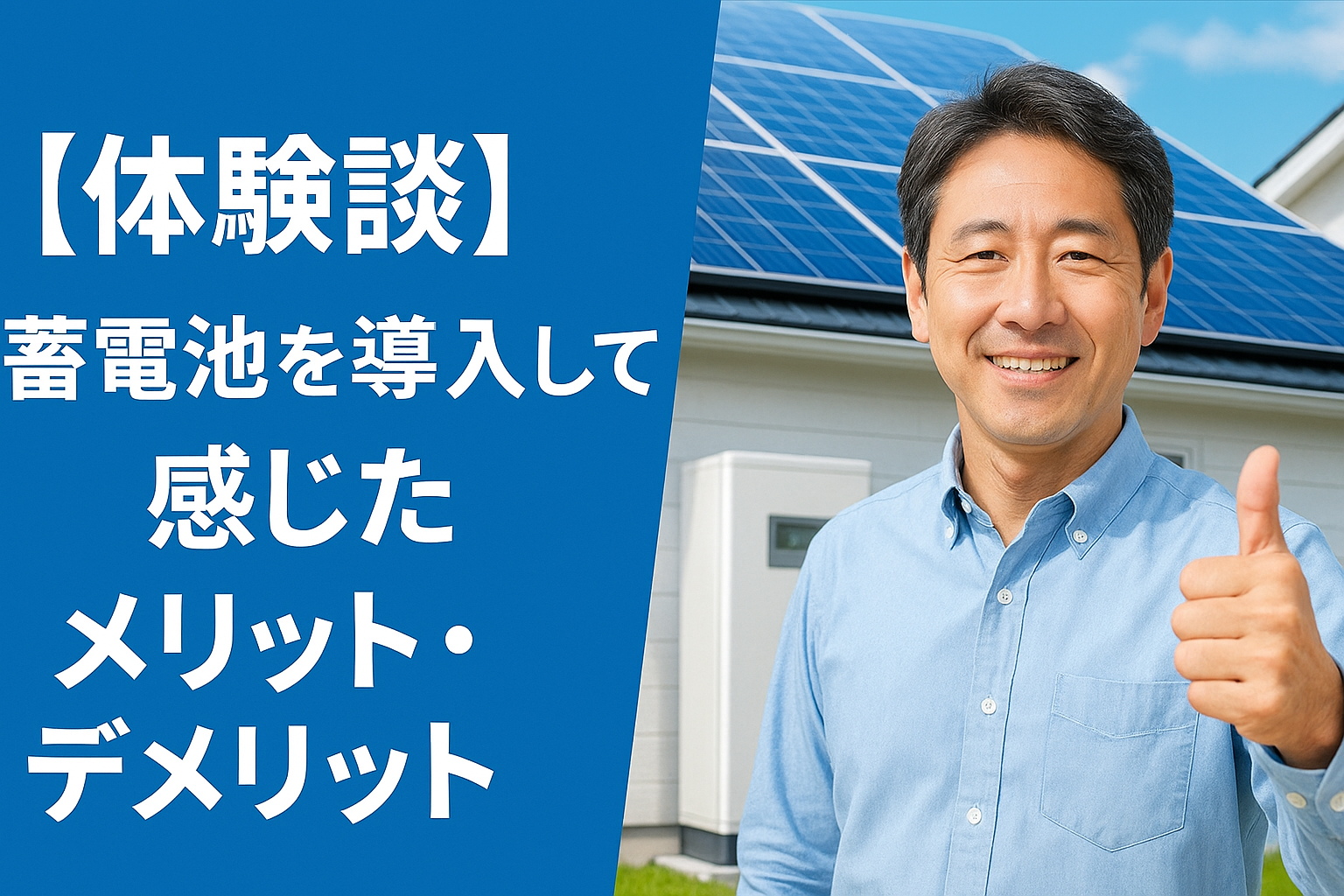 【体験談】蓄電池を導入して感じたメリット・デメリット｜実際の電気代も公開！