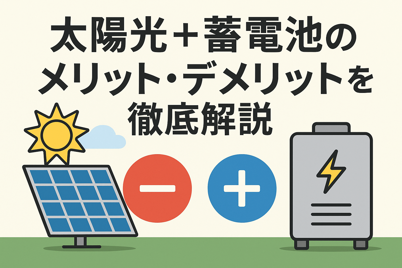 太陽光＋蓄電池のメリット・デメリットを徹底解説