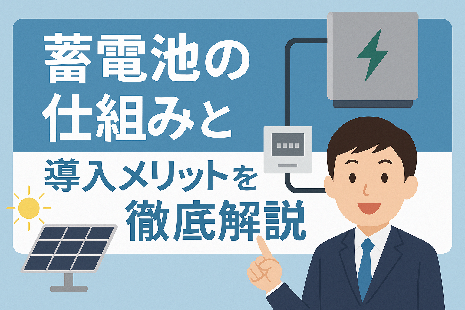 蓄電池の仕組みと導入メリットを徹底解説