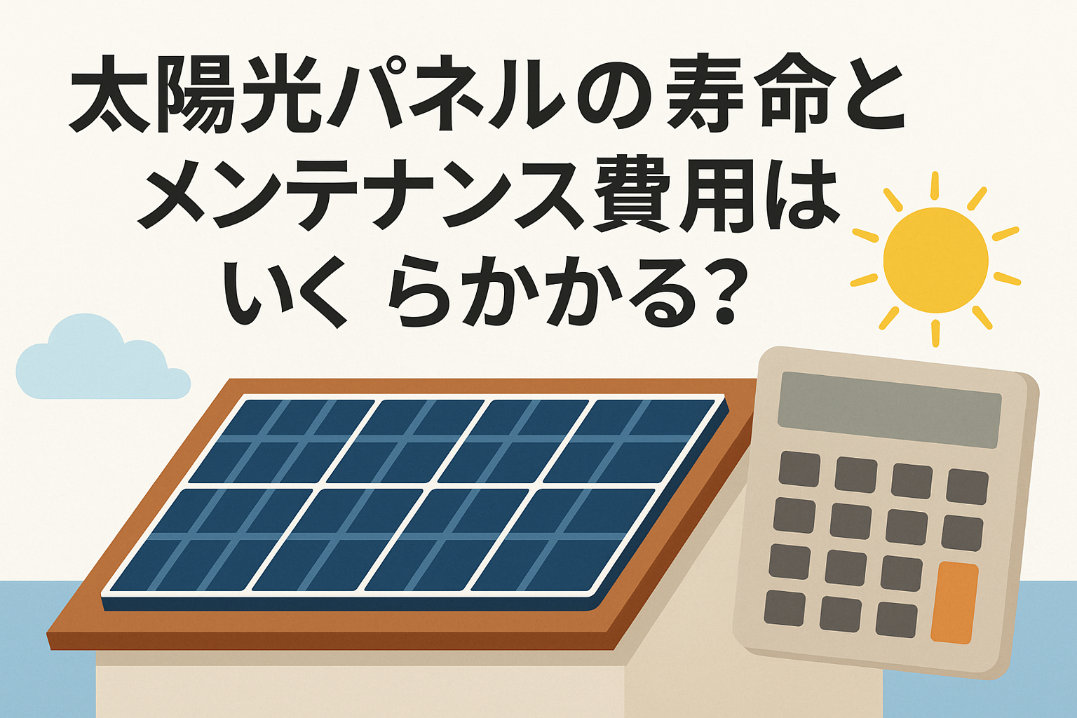 太陽光パネルの寿命とメンテナンス費用はいくらかかる？