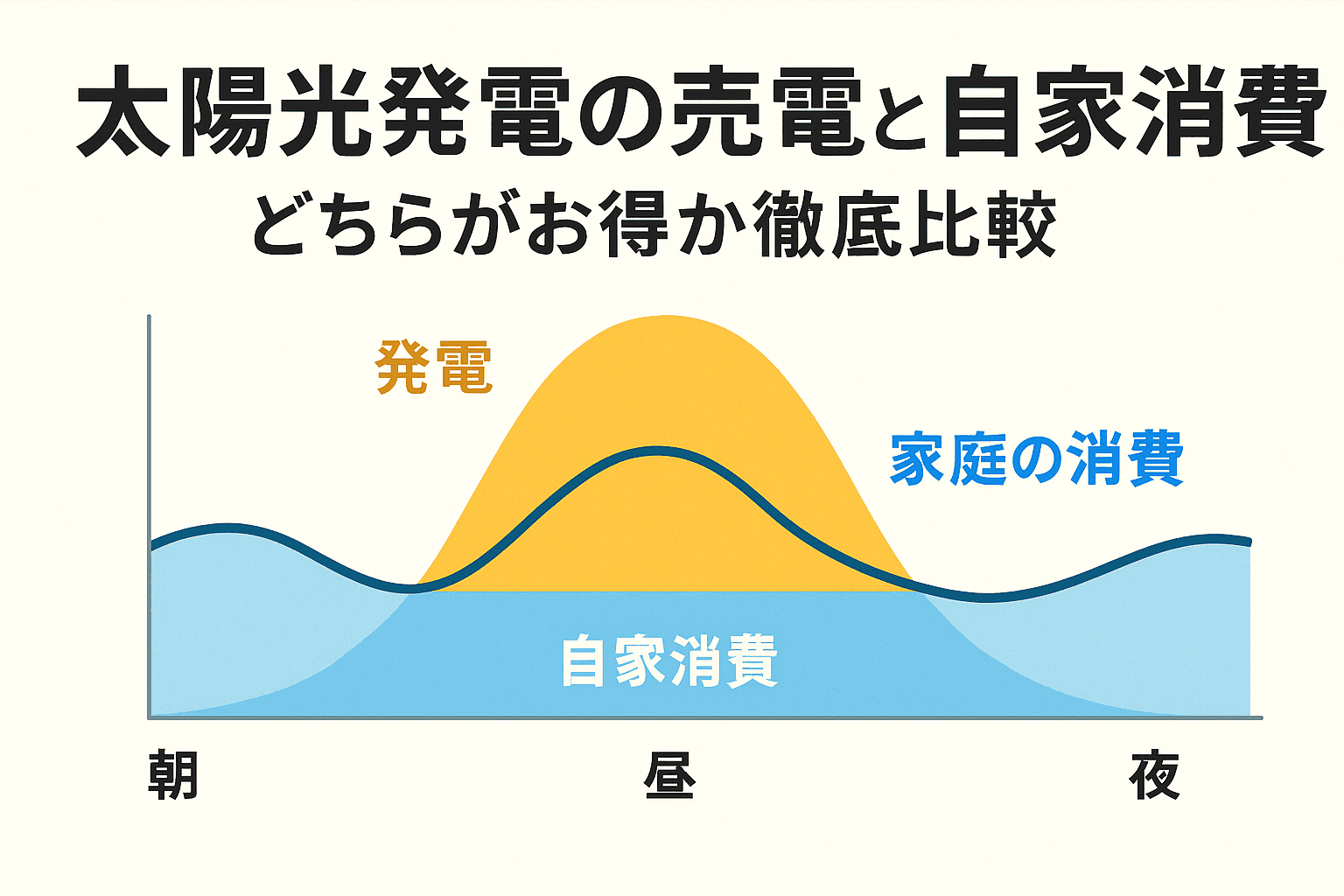太陽光発電の売電と自家消費｜どちらがお得か徹底比較